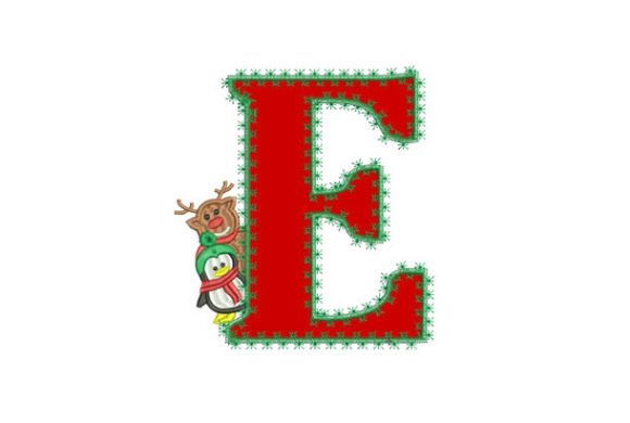 Christmas Letter E