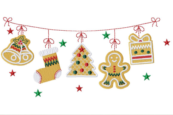 Gingerbread Christmas Garland