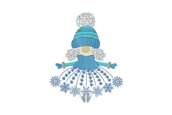 Gnome Snowflake Dancing