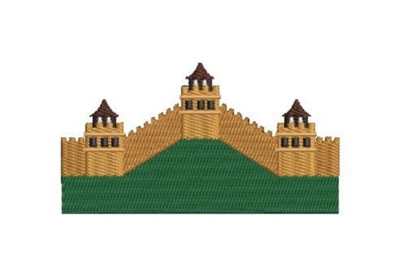 Great Wall of China Embroidery Design