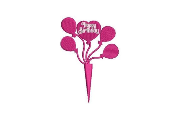 Happy Birthday Balloons Cake Topper