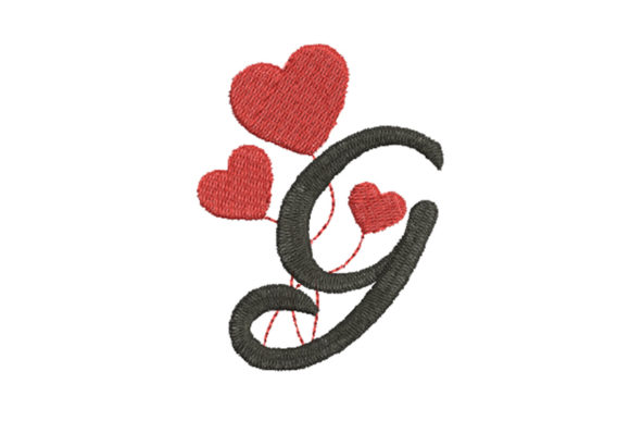 Heart Alphabet Letter G