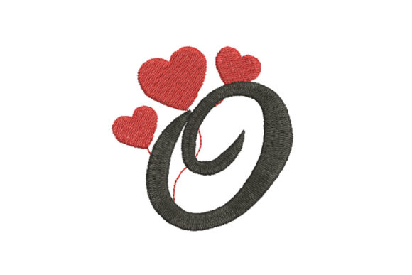 Heart Alphabet Letter O