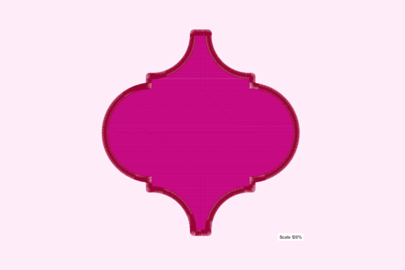 Pink Arabesque Tile