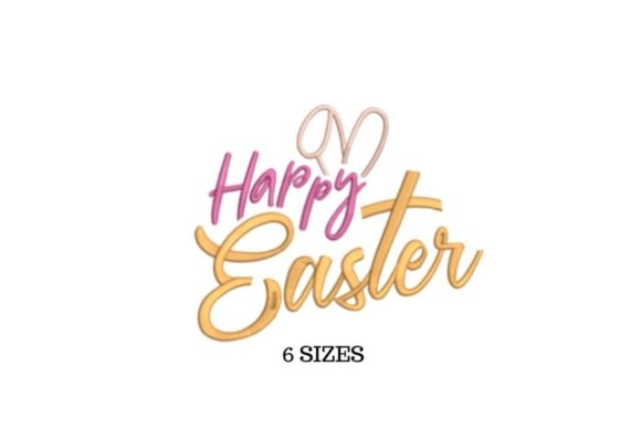 Religious Easter Embroidery Design