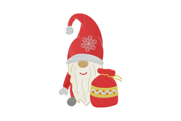 Santa Gnome with Bag