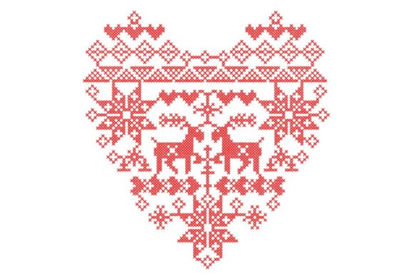 Scandinavian Christmas Heart