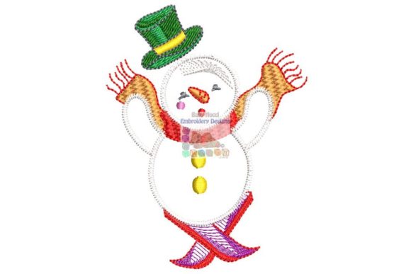 Snowman Ski Fall
