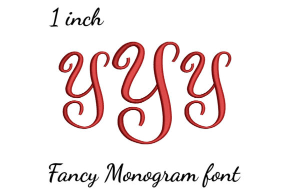 Y Monogram Font Fancy