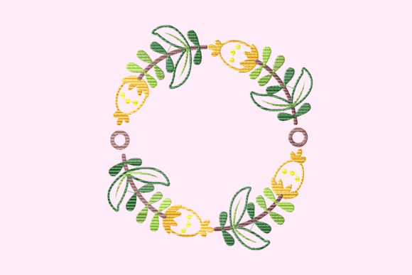 Yellow Pettal Flower Wreath